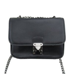 Sunset & Spring Marissa Black Leather Mini Shoulder/Crossbody Bag